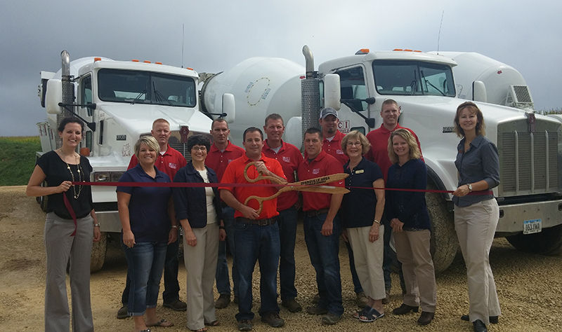 Ribbon cut on new concrete plant